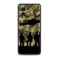 Phone Case For Xiaomi Mi 15 14 14T 13T 12T Pro 12 13 11 Lite 5G 11T X6 X5 Pro Soft TPU Cover Camouflage Camo Military Army For Xiaomi Mi 11
