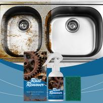 Rust Remover Spray 80ml Multi Surface Cleaner and Maintenance Solution Includes Scrubbing Pad Suitable for Home and Industrial Use One Size mėlyna
