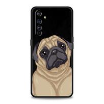 Cute Pug Dog Phone Case For Realme 12 11 10 9 8 5G 7 6 GT5 GT3 GT2 Pro Plus C21 C11 C25 C35 For Realme GT Neo 2 3 3T 5 Cover For Realme 6