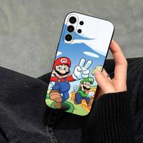 cartoon S-Super M-MarioS Bros Phone Case For Samsung S25,S24,S21,S22,S23,S30,Ultra,S20,Plus,Fe,Note,10,9,5G Black Cover Samsung S20ULTRA5G