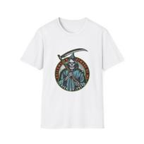 Grim Reaper Unisex T-Shirt, Unique Halloween Tee, Spooky Gift, Casual S įvairiaspalvis