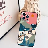 Mountain Bike Bicycle MTB Phone Case For iPhone 17 Pro Max 16 15 11 12 13 14 Pro Max mini 15 16 Plus 16e 17 Air Cover For iPhone 11