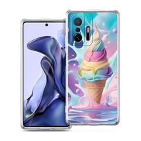 Transparent Phone Case for Xiaomi Mi 14 13 12 11 Ultra 13T 12T 11T Poco X3 NFC F3 F6 Pro Lite Soft TPU Shell Ice Cream Pattern for Xiaomi Mi 11