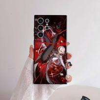 Arlecchino Genshin Impact Phone Case For Samsung Galaxy S25 S24 S22 S23 Ultra S21 S20 Plus 5G Frosted Non-Slip Full Soft Cover samsungS25