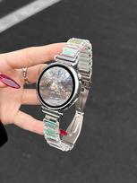 Huawei GT6/GT5 New Style Summer Resin Silicone Watch Strap for Women's Models 4/3 Pro Honor Watch 5 Pro/4 Pro/GS 4 [46mm]