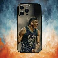 Basketball G-Greek F-Freak Giannis Antetokounmpo 34 Phone Case For iPhone17,16,15,14,13,12,11 Plus,Pro Max Soft Black Cover iPhone11PROMAX
