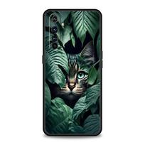Cute Detection cat Phone Case For Realme 12 11 10 9 8 5G 7 6 GT5 GT3 GT2 Pro Plus C21 C11 C25 C35 GT Neo 2 3 3T 5 Soft Cover For Realme 6