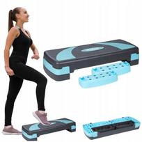 Step Do Aerobiku 78 Cm Ćwiczeń Fitness 3 Stopnie Modułowy Podest Regulowany