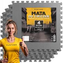 Ochronna Mata Gumowa 120X120 Puzzle Na Siłownię Pod Sprzęt 4 Szt 60X60