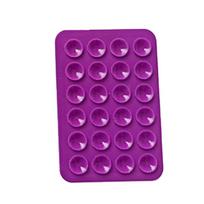 Silikoninis siurbimo padėklas, skirtas mobiliojo telefono armatūrai, siurbimo puodelio pagrindu, lipnus silikoninis guminis siurbimo padėklas, skirtas fiksuotam violetinė