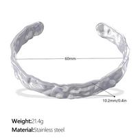 Light luxury Hong Kong style retro bracelet stainless steel gold-plated non-fading bracelet personalized simple bracelet jewelry women
