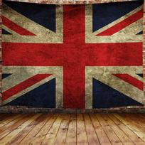 Javo Tapestry British Flag Vintage United 75x100 juoda