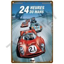 Mfoever Tin Sign Lemans Metal Sign House Plaque Metal Poster Tin Sign Plate Wall Poster Vintage Retro Aesthetic Room Decor Wall Art Decoration (as the picture,20x30cm)