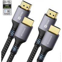 HDMI 2.1 Certified Cable 2m(2 Pack), 8K Ultra HD 48Gbps High Speed 8K60 4K120
