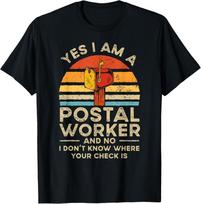 Postal Worker Mail Delivery Postman T-Shirt Unisex T-Shirt S įvairiaspalvis