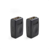 2-Pack HDMI to HDMI Female to Female Adapter (HDMI Coupler) with 4K and HDR