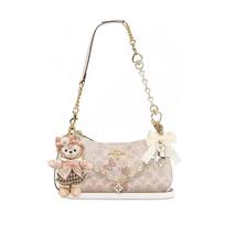 COACH shoulder bag [Customized bag] Teri 24 classic presbyopic Logo zipper closure, pendant, scarf, bow, printing, extension Chenwaike basic model balta