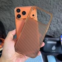 Stripe Corrugated Luggage Pattern Translucent Phone Case For iPhone 17 Air 16 15 14 13 12 Pro Max Frosted Matte Hard Cover Funda iPhone17 ruda