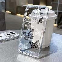 Clear Lotus Butterfly Case For Xiaomi 11T 13T 14T Poco X6 X5 Pro Funda Redmi Note 13 14 12 11 10 Pro 4G Mi 11 Lite 5G NE Cover For Mi 11 Lite 4G 5G