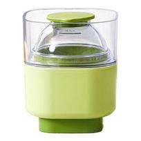 Large Sphere Silicone Ice Mold with Lid Food-Grade Ice Cube Tray for Freezer Press-Type Round Ice Ball Maker for Whiskey Cocktails žalia