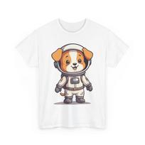 Astronaut Puppy - Cute Cartoon Animal Graphic Gildan Cotton Tee S