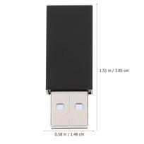 2Pcs USB 2.0 Male to Female Adapter Extension Cable Aluminium Alloy Shell Cnc Cut 1Mm Thick Anti-Data Leakage Secure USB