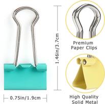 Colorful Metal Paper Clips High Quality Binder Clips Document Office School Stationery Binding Learning Supplies Free Shipping