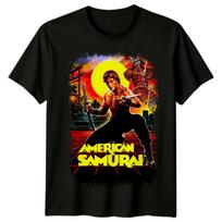 American Samurai (1992) Movie Poster Inspired T-Shirt Retro 90s Tee Unisex S įvairiaspalvis