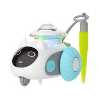 Remote Control Electric Pet Running Car Interactive Toy for Cats and Dogs with Self-Entertainment Function and Stress Relief Design one size balta