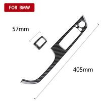 Lipdukas iš tikro anglies pluošto BMW 3 serijos E92 05-12 automobilių durų langų kėliklių jungiklių mygtukų rėmelio dangtelis interjero apdaila LHD-With Folding