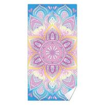 Practical Microfiber Beach Towel Wrinkle-resistant Eye-catching Multiple Styles Rectangular Floral Beach Bath Towel for Summer H