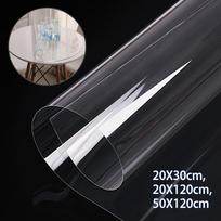 Skaidri PVC plėvelė Audinys DIY Vinilo rankdarbių krepšys Kosmetinė Skėtis Vandeniui atsparūs lakštai Stalo kilimėliai 50x120cm 20x120cm 20x30cm skaidri