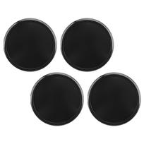 4 Pcs Wheel Center Hub Cap 65mm OD 48mm ID Stylish Universal Fit Easy To Install Wheel Tyre Center Cover Black