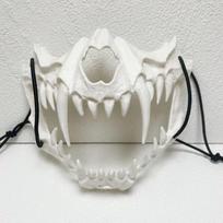 Helovino karnavalo vakarėlio kaukė Anime drakono dievo skeletas Pusės veido kaukės Kaulo kaukolė Gyvūnų kaukė Cosplay šokio išleistuvių kostiumo rekvizitai balta