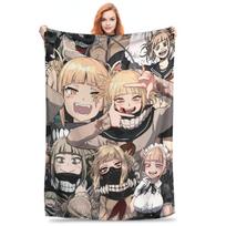 Himiko Toga Tribute rašto megztas pledas Fleece Boku No My Hero Academia Manga Super minkšti pledai Kelioninis lovatiesė 30x40in