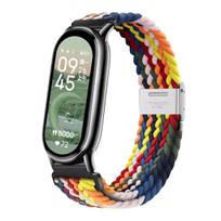 Nylon Braid Strap for Xiaomi Band 8 9 Metal Buckle Smart Band Replacement Bracelect Belt for Mi band 8 xiaomi band 8 Wrist strap For Xiaomi Band 8 įvairiaspalvis