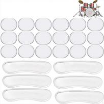 Drum Mute Pads Set Dampeners, Easy to Install, Silicone, Accessories Premium Durability High