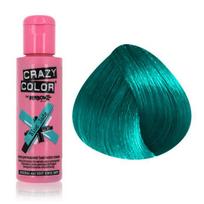Semi-permanent hair color - Crazy Color - 67 - Jade Blue - 100ml - Ammonia-free mėlyna