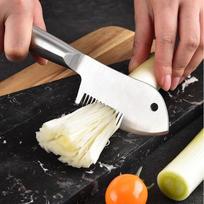 Stainless Steel Multi-functional Onion Chopper, Slicing Tool, Shredding Knife, Vegetable Slicer, Kitchen Tool
