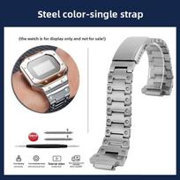 DW5600 Mod kit For Casio G-SHOCK DW-5600 GW-B5600 Stainless steel case Bezel watch strap metal Bracelet Men Modified Rubber band DW-5600 GW-B5600