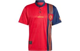 Adidas Ispanija 1996 Namų marškinėliai Futbolo marškinėliai Vyriški Tamsiai raudoni IT7754 XL