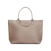 Longchamp Le Pliage City 29 Vienspalvė Užsegama Knopke Padengtas Drobės Su Odos Apdaila Didelė Peties Rankinė Moteriškos Rankinės Kuprinės Camel-Gray 10182HYQ015 Camel Gray