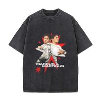 Marcus And Martinus Sweden Norway Eurovisions  Malmo Men Graphic Print Vintage Cotton Tshirt S
