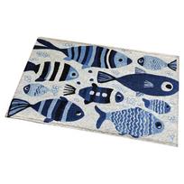 Non Slip Sea Turtle Bath Mat 2D Flat Bathroom Rug Modern Ocean Print Floor Mat  Kitchen Style B