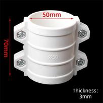 New PVC Water Pipe Repair Clamp 50mm/75mm/110mm/160mm Clamp Type Drain Pipe Fitting White Quick Joint Repair