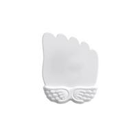 Wing Design Ergonomic Mouse Cushion Slow Rebound Keyboard Hand Rest  Relax Wrist White 1