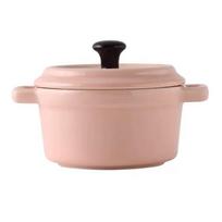 Anti-scalding Ceramic Breakfast Bowl Hanging Ears Creme Brulee Bowl  Household rožinė