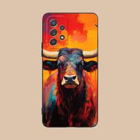 Bull Head Phone Case for Samsung Galaxy M55 54 42 35 34 33 32 23 22 15 14 13 12 F55 5G Soft TPU Shockproof Cover Galaxy F04