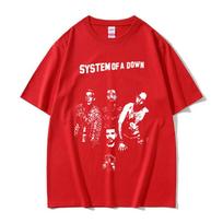 Alternative Metal Rock Band System of A Down Graphic Tshirt Unisex Women Clothing Casual Vintage Oversized Short Sleeve T Shirts S