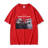 This Is System of A Down T Shirts Unisex Women Cotton Vintage Oversized Tshirt Unisexs 90s Rock Band Alternative Metal Music Tshirt S
